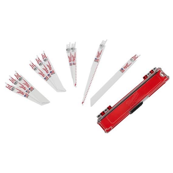 Набор сабельных полотен Milwaukee SAWZALL Blade Set 10 PC - 49222211, внеший вид