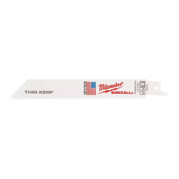 Сабельное полотно Milwaukee SAWZALL® UNVIERSAL 150 x 8-12 Tpi 5 PCS по дереву, металлу и пластику - 48005091, внеший вид