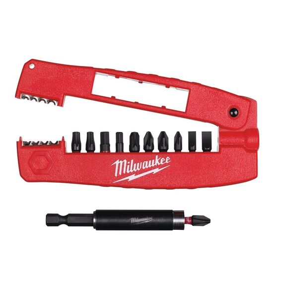 Набор ударных бит Milwaukee SHW CD DRIVE GUIDE SET V1 12 PC - 4932430909, внеший вид