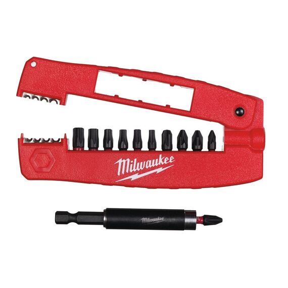Набор ударных бит Milwaukee SHW CD DRIVE GUIDE SET V2 12 PC - 4932430910, внеший вид