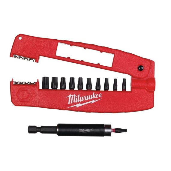 Набор ударных бит Milwaukee SHW CD DRIVE GUIDE SET V3 12 PC - 4932430911, внеший вид