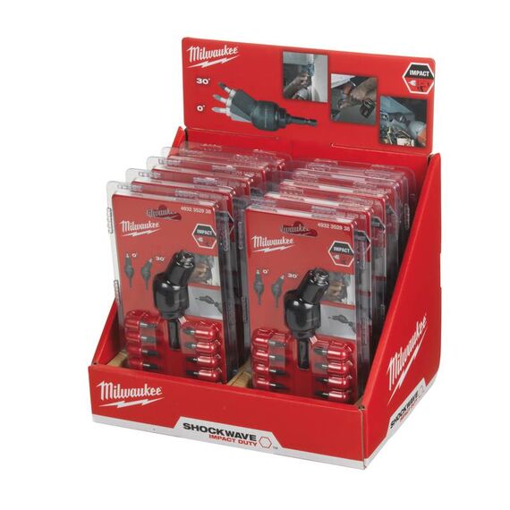 Дисплей с угловыми насадками Milwaukee SHW CD KNUCKLE COUNTER DISPLAY 10 PCS - 4932352939, внеший вид