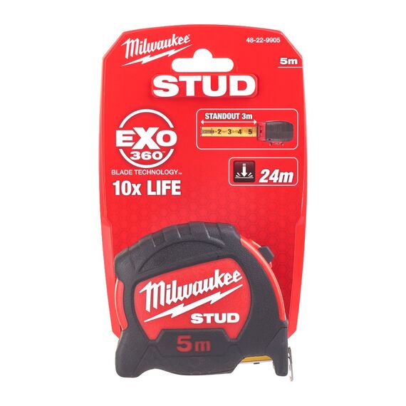 Рулетка Milwaukee STUD™ 5m - 48229905, Модель: STUD™ 5m, внеший вид, изображение 2