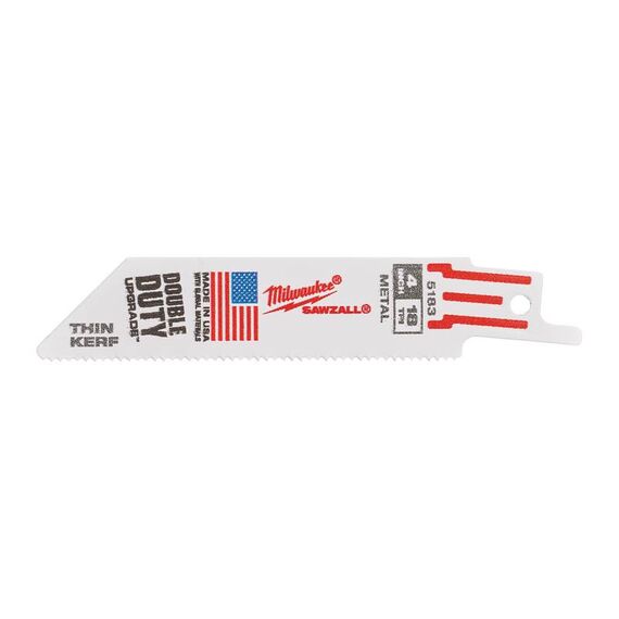 Сабельное полотно Milwaukee THIN KERF SM 100 x 18 Tpi 5 PCS - 48005183, Модель: THIN KERF SM 100 x 18 Tpi 5 PCS, внеший вид