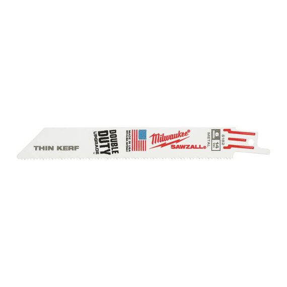 Сабельное полотно Milwaukee THIN KERF SM 150 x 14 Tpi 5 PCS - 48005182, Модель: THIN KERF SM 150 x 14 Tpi 5 PCS, внеший вид