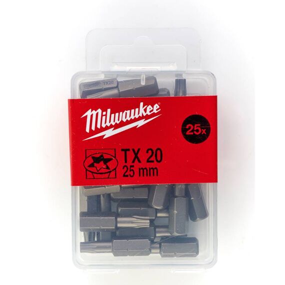 Бита Milwaukee TX 20 X 25 MM 25 PCS - 4932399596, внеший вид