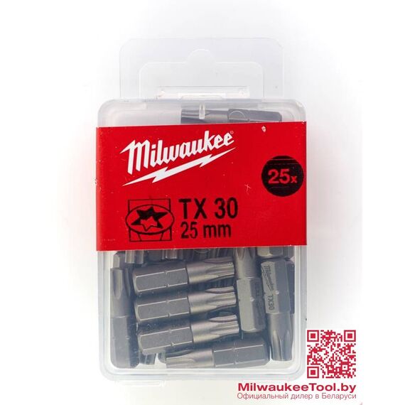 Бита Milwaukee TX 30 X 25 MM 25 PCS - 4932399599, внеший вид
