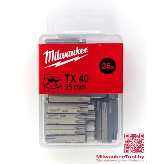 Бита Milwaukee TX 40 X 25 MM 25 PCS - 4932399600, внеший вид