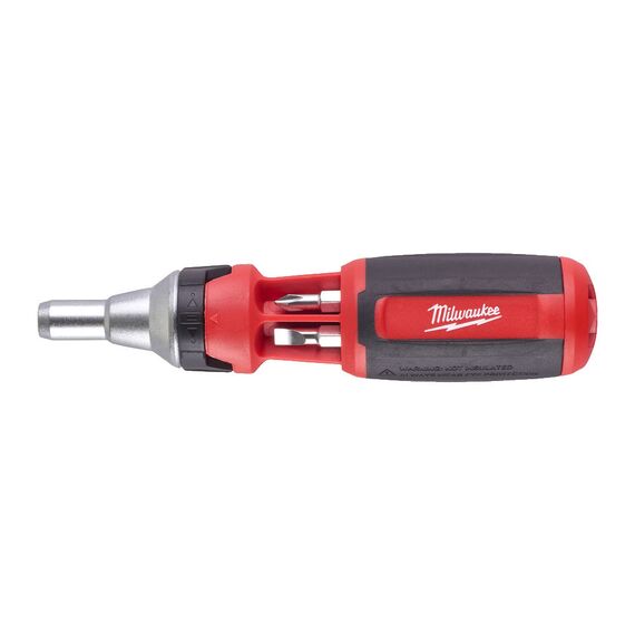 Универсальная отвертка с трещоткой Milwaukee 9 IN 1 RATCHET MULTI-BIT SCREWDRIVER-UNIVERSAL - 4932471598, Модель: 9 IN 1 RATCHET MULTI-BIT SCREWDRIVER-UNIVERSAL, Длина (мм): 152, внеший вид, изображение 3