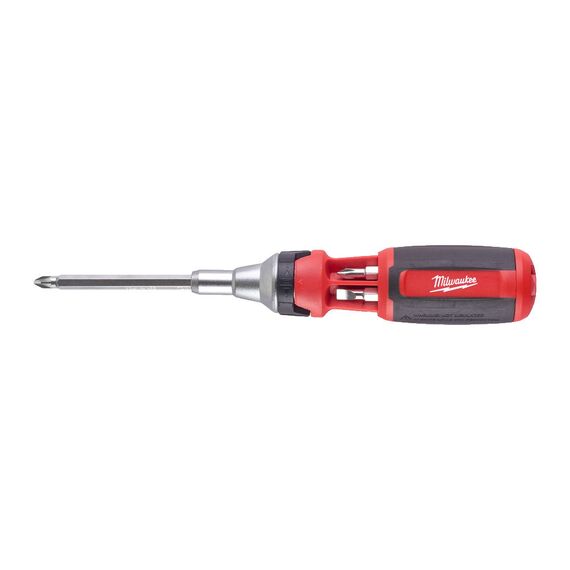 Универсальная отвертка с трещоткой Milwaukee 9 IN 1 RATCHET MULTI-BIT SCREWDRIVER-UNIVERSAL - 4932471598, Модель: 9 IN 1 RATCHET MULTI-BIT SCREWDRIVER-UNIVERSAL, Длина (мм): 152, внеший вид