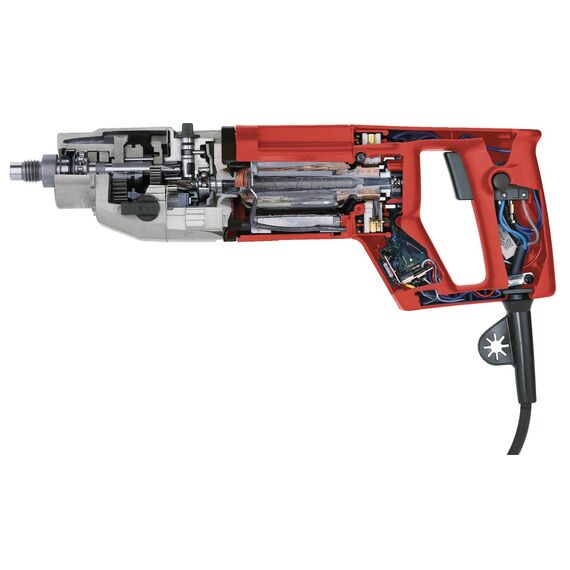 2-скоростная дрель для сухого алмазного сверления Milwaukee DD 2-160 XE - 4933368690, внеший вид, изображение 4