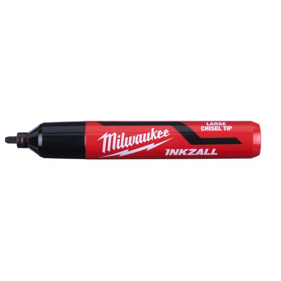 Маркер для стройплощадки Milwaukee INKZALL™ black chisel tip marker L 3pc - 4932471554, внеший вид, изображение 2