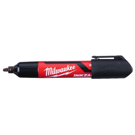 Маркер для стройплощадки Milwaukee INKZALL™ black chisel tip marker L 3pc - 4932471554, внеший вид, изображение 3