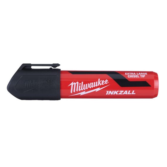 Маркер для стройплощадки Milwaukee INKZALL™ black chisel tip marker XL - 4932471558, внеший вид