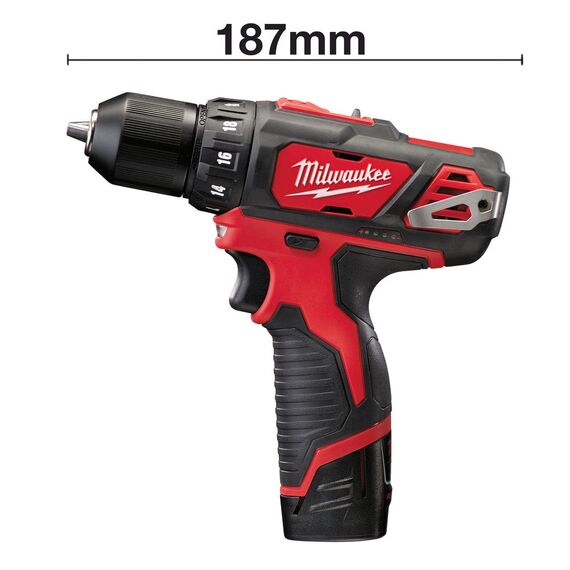 Аккумуляторная дрель-шуруповерт Milwaukee M12 BDD-202C - 4933441915, Модель: M12 BDD-202C, внеший вид, изображение 2