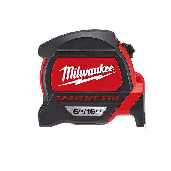 Рулетка с магнитом Milwaukee PREMIUM MAGNETIC 5m-16ft - 48227216, внеший вид