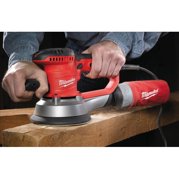 Эксцентриковая шлифовальная машина Milwaukee ROS 150 E-2 - 4933431170, фото, изображение 3 Эксцентриковая шлифовальная машина Milwaukee ROS 150 E-2 - 4933431170, внеший вид, изображение 3