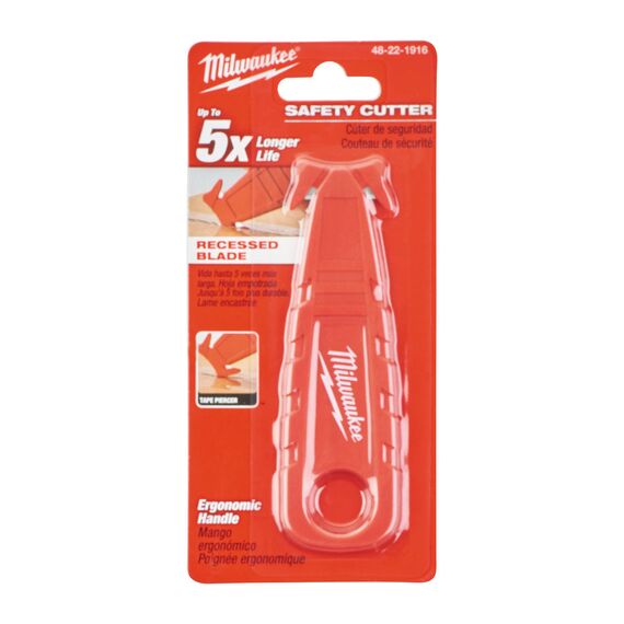 Безопасный нож-резак для вскрытия упаковки Milwaukee SAFETY CUTTER - 48221916, фото, изображение 5 Безопасный нож-резак для вскрытия упаковки Milwaukee SAFETY CUTTER - 48221916, внеший вид, изображение 5