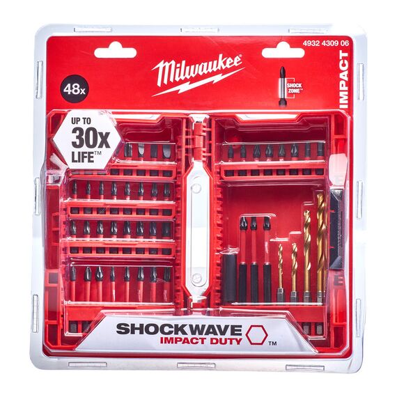 Набор ударных бит Milwaukee SHOCKWAVE™ IMPACT DUTY™ BIT SET 48 PC - 4932430906, внеший вид, изображение 2