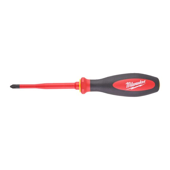 Изолированная отвертка Milwaukee VDE SLIM DRIVER PH2 X 100 MM - 4932471449, Модель: VDE SLIM DRIVER PH2 X 100 MM, Длина (мм): 100, внеший вид
