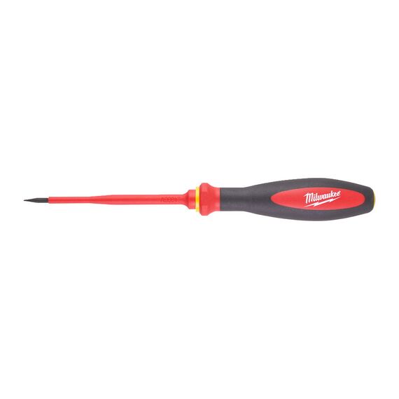 Изолированная отвертка Milwaukee VDE SLIM DRIVER SL 0.5 X 3 X 100 MM - 4932471445, Модель: VDE SLIM DRIVER SL 0.5 X 3 X 100 MM, Длина (мм): 100, внеший вид