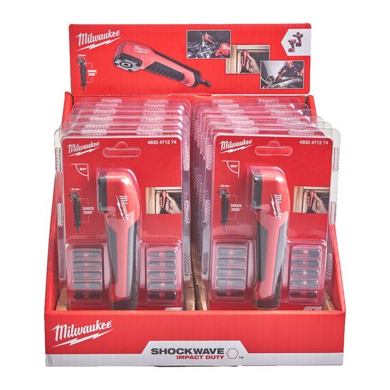Угловая насадка Milwaukee COUNTER DISPLAY SHOCKWAVE™ RIGHT ANGLE ATTACHMENT SET 11PC - 4932471274, внеший вид, изображение 14