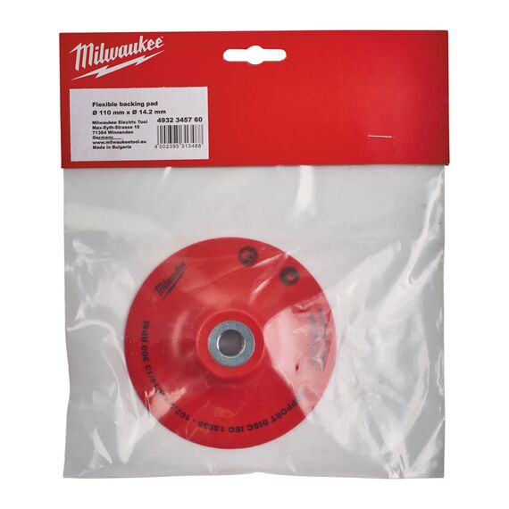 Гибкая подошва Milwaukee FLEXIBLE BACKING PAD 110 MM - 4932345760, внеший вид, изображение 2