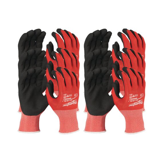 Перчатки рабочие Milwaukee 12 PACK CUT LEVEL 1 8／M - 4932471614, Модель: 12 PACK CUT LEVEL 1 8／M, внеший вид