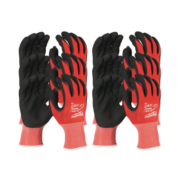 Перчатки рабочие Milwaukee 12 PACK CUT LEVEL 1 10／XL - 4932471616, Модель: 12 PACK CUT LEVEL 1 10／XL, внеший вид