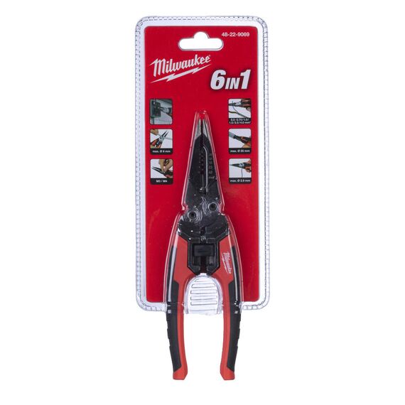 Многофункциональные плоскогубцы кусачки для зачистки проводов Milwaukee 6 IN 1 190MM - 48229069, Модель: 6 IN 1 190MM, внеший вид, изображение 12