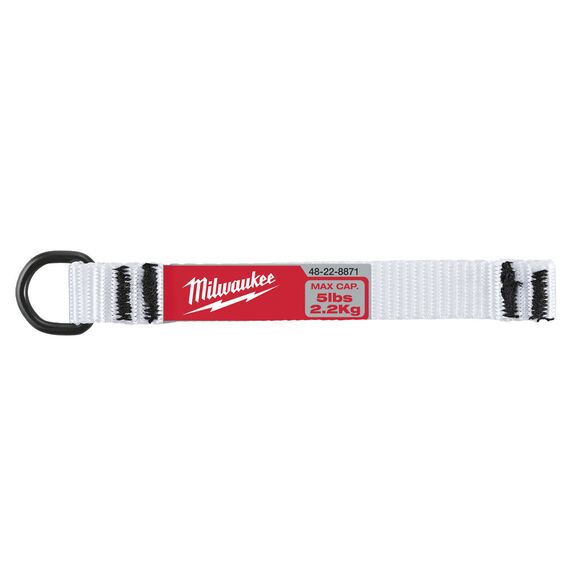 Кольцо с брелоком Milwaukee D-Ring Web Attachment 2.25kg 5pc для крепления с помощью самоклеющейся ленты - 4932471431, внеший вид, изображение 2