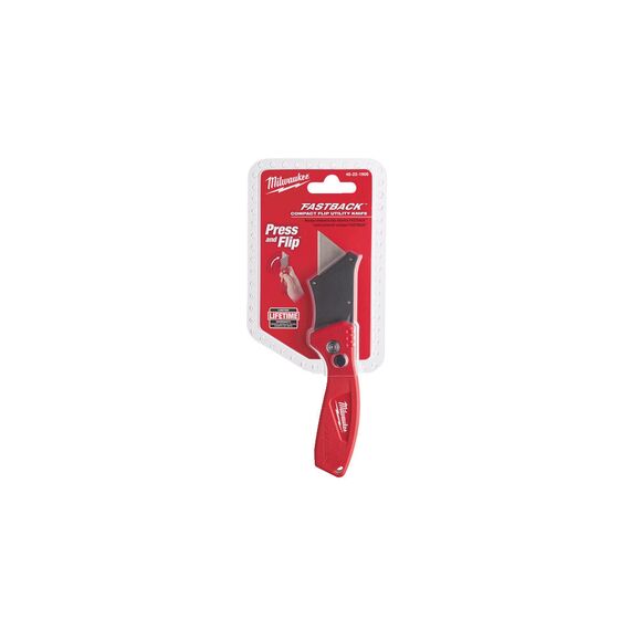 Компактный складной многофункциональный нож Milwaukee FASTBACK™ COMPACT FLIP UTILITY KNIFE - 48221906, внеший вид, изображение 7