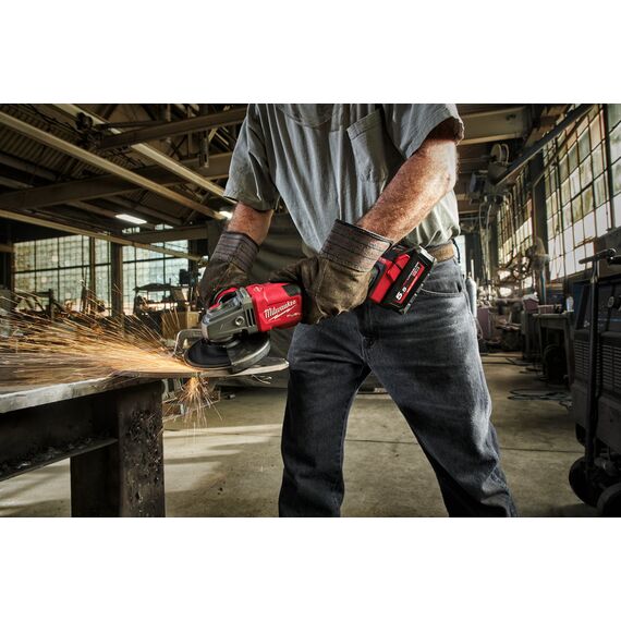 Аккумуляторная углошлифовальная машина Milwaukee M18 FHSAG125XB-552X - 4933471079, Модель: M18 FHSAG125XB-552X, внеший вид, изображение 7