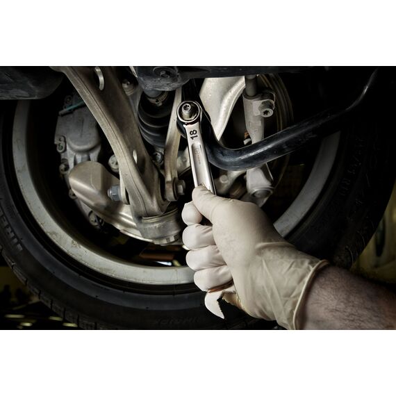 Набор комбинированных метрических ключей Milwaukee MAX BITE™ METRIC COMBINATION SPANNER SET 15 PC - 4932464258, Модель: MAX BITE™ METRIC COMBINATION SPANNER SET 15 PC, внеший вид, изображение 6