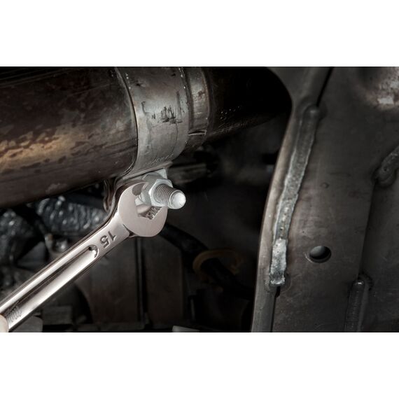 Набор комбинированных метрических ключей Milwaukee MAX BITE™ METRIC COMBINATION SPANNER SET 15 PC - 4932464258, Модель: MAX BITE™ METRIC COMBINATION SPANNER SET 15 PC, внеший вид, изображение 7