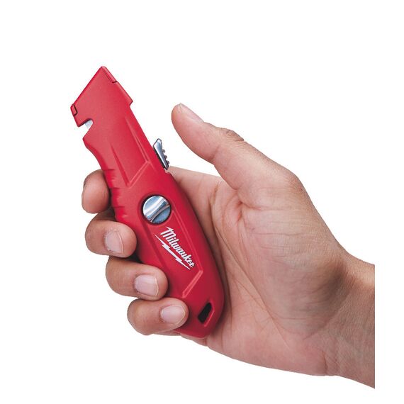 Выдвижной самовозвращающийся нож Milwaukee SELF-RETRACTING SAFETY KNIFE - 48221915, фото, изображение 8 Выдвижной самовозвращающийся нож Milwaukee SELF-RETRACTING SAFETY KNIFE - 48221915, внеший вид, изображение 8