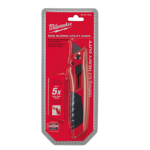 Выдвижной многофункциональный нож Milwaukee SLIDING UTILITY KNIFE с отсеком для хранения лезвий - 48221910, внеший вид, изображение 5