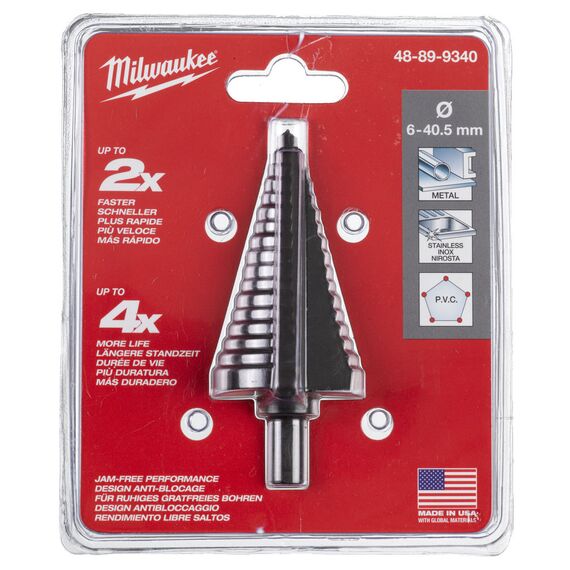 Ступенчатое сверло Milwaukee STEP DRILL 6-40.5 mm 17 step - 48899340, внеший вид, изображение 2