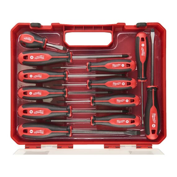 Набор отверток магнитных Milwaukee TRI-LOBE SCREWDRIVER SET 12pcs с трехгранной рукояткой - 4932472003, Модель: TRI-LOBE SCREWDRIVER SET 12pcs, внеший вид