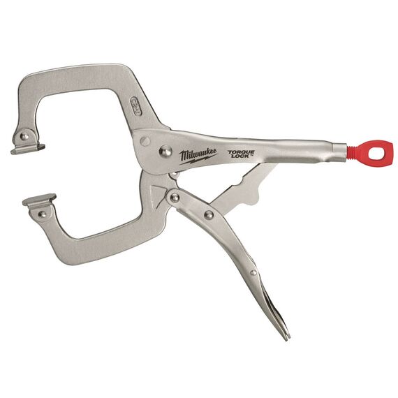 Струбцина с подвижными губками Milwaukee 11˝ Type C TORQUE LOCK™ HAND CLAMPS WITH SWIVEL PADS - 4932471727, внеший вид, изображение 2