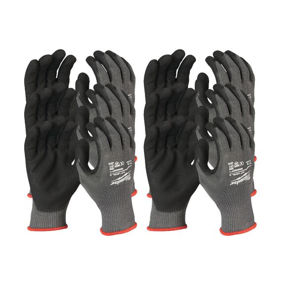 Перчатки рабочие Milwaukee 12 PACK CUT LEVEL 5 8／M - 4932471622, Модель: 12 PACK CUT LEVEL 5 8／M, внеший вид