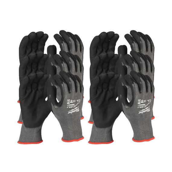 Перчатки рабочие Milwaukee 12 PACK CUT LEVEL 5 10／XL - 4932471624, Модель: 12 PACK CUT LEVEL 5 10／XL, внеший вид