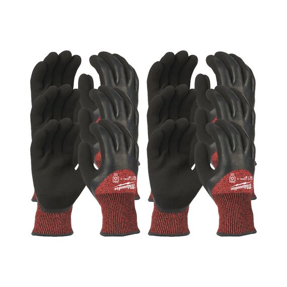 Перчатки рабочие утепленные Milwaukee 12 PACK WINTER CUT LEVEL 3 8／M - 4932471610, Модель: 12 PACK WINTER CUT LEVEL 3 8／M, внеший вид