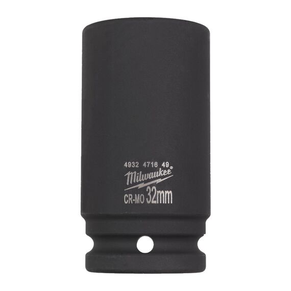 Ударная головка Milwaukee ¾ IMPACT SOCKET LONG 32 MM удлиненная - 4932471649, Модель: ¾ IMPACT SOCKET LONG 32 MM, внеший вид