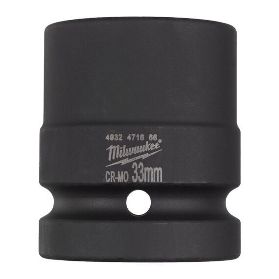 Ударная головка Milwaukee 1˝ IMPACT SOCKET SHORT 33 MM укороченная - 4932471666, Модель: 1˝ IMPACT SOCKET SHORT 33 MM, внеший вид