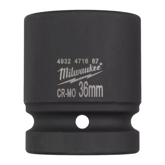 Ударная головка Milwaukee 1˝ IMPACT SOCKET SHORT 36 MM укороченная - 4932471667, Модель: 1˝ IMPACT SOCKET SHORT 36 MM, внеший вид