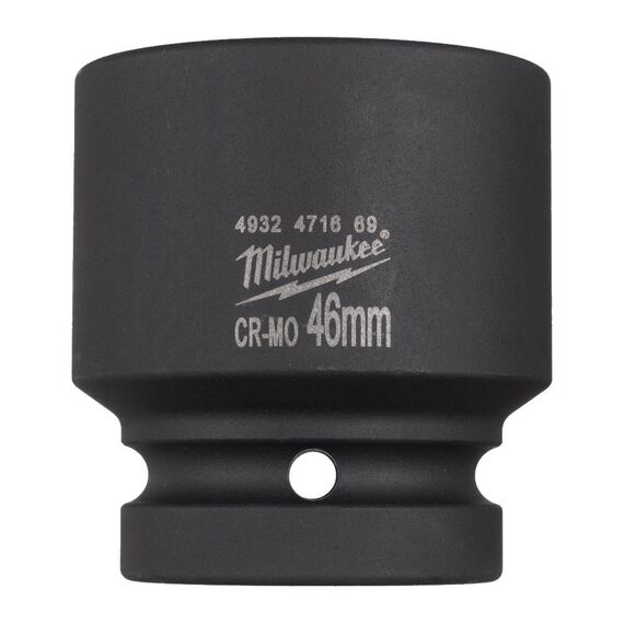 Ударная головка Milwaukee 1˝ IMPACT SOCKET SHORT 46 MM укороченная - 4932471669, Модель: 1˝ IMPACT SOCKET SHORT 46 MM, внеший вид