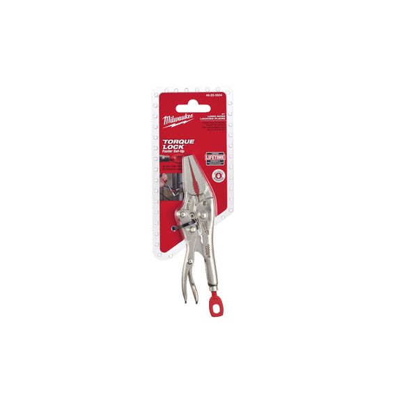 Зажим с удлиненными губками Milwaukee 4˝ TORQUE LOCK™ LONG NOSE 1 - 4932472262, фото, изображение 2 Зажим с удлиненными губками Milwaukee 4˝ TORQUE LOCK™ LONG NOSE 1 - 4932472262, внеший вид, изображение 2