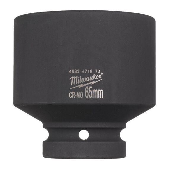 Ударная головка Milwaukee 1˝ IMPACT SOCKET SHORT 65 MM укороченная - 4932471673, Модель: 1˝ IMPACT SOCKET SHORT 65 MM, внеший вид