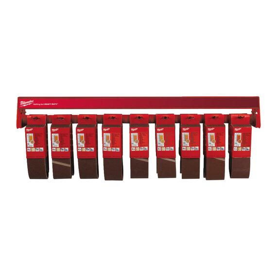 Шлифовальная лента Milwaukee 75 х 533 mm на дисплее - 4932430514, внеший вид